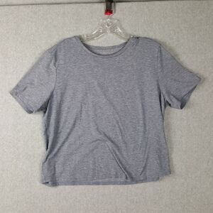 OUTDOOR VOICES Sz L Doing Things T-Shirt Short Sleeve Grey